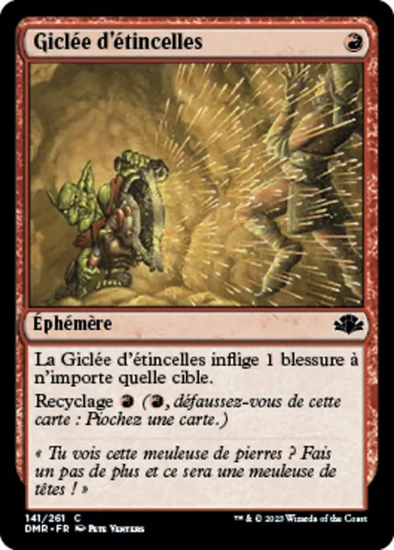 Giclée d'étincelles, carte Magic DMR 141 — extension Dominaria Remastered