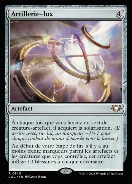Artillerie-lux, carte Magic EOC 140 — extension Edge of Eternities Commander