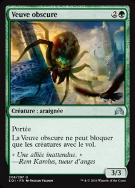 Veuve obscure, carte Magic SOI 206 — extension Ténèbres sur Innistrad
