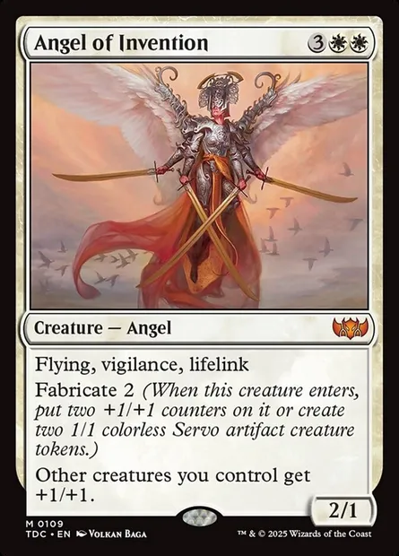 Angel of Invention, Magic card TDC 109 — Tarkir: Dragonstorm Commander set