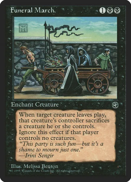 Cortège funèbre, carte Magic HML 48 — extension Terres Natales