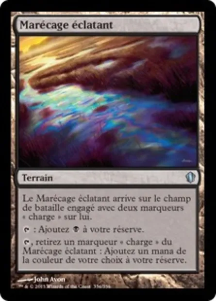 Marécage éclatant, carte Magic C13 336 — extension Commander 2013