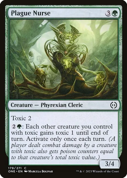 Plague Nurse, Magic card ONE 179 — Phyrexia: All Will Be One set