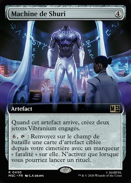 Machine de Shuri, carte Magic MSC 450 — extension Marvel Super Heroes Commander