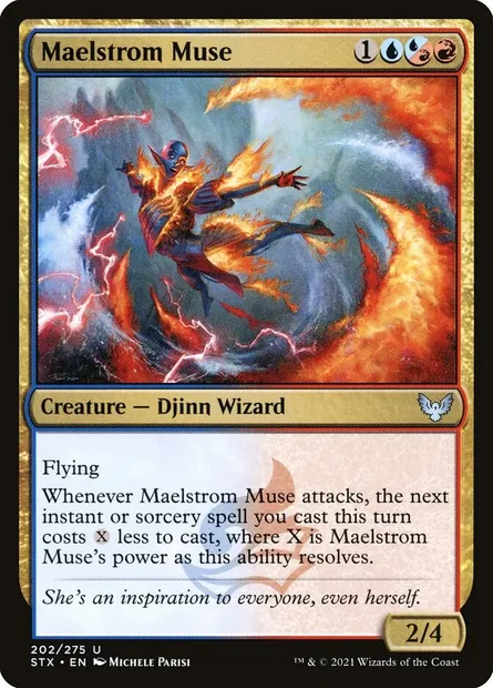 Maelstrom Muse, Magic card STX 202 — Strixhaven: School of Mages set