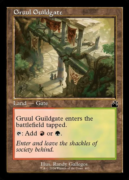 Gruul Guildgate, Magic card RVR 403 — Ravnica Remastered set