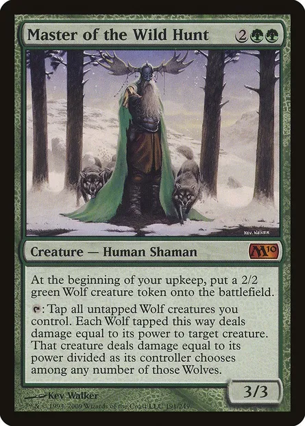 Master of the Wild Hunt, Magic card M10 191 — Magic 2010 set