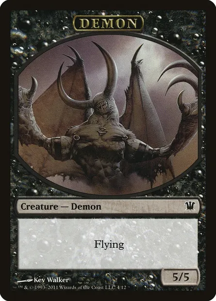 Demon, Magic card TISD 4 — Innistrad Tokens set