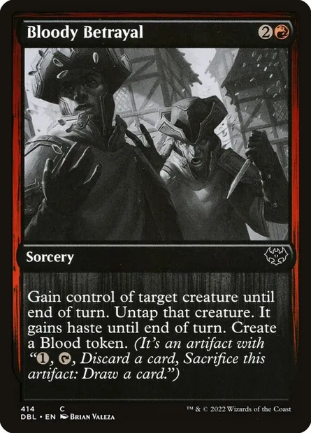 Trahison sanglante, carte Magic DBL 414 — extension Innistrad : Double Programme
