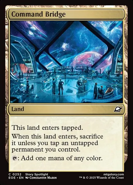 Command Bridge, Magic card EOE 252 — Edge of Eternities set
