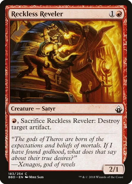 Reckless Reveler, Magic card BBD 183 — Battlebond set