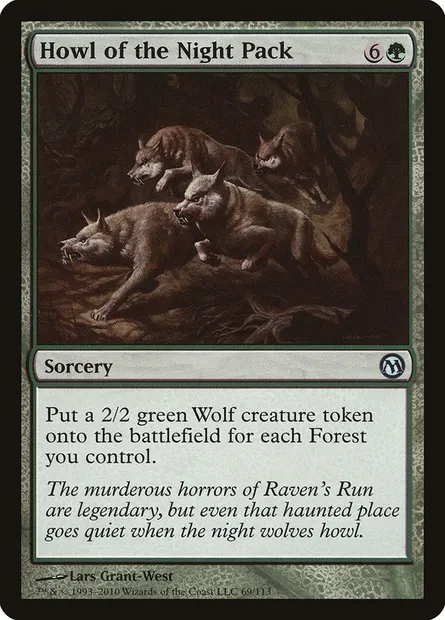 Hurlement de la meute nocturne, carte Magic DPA 69 — extension Duels of the Planeswalkers