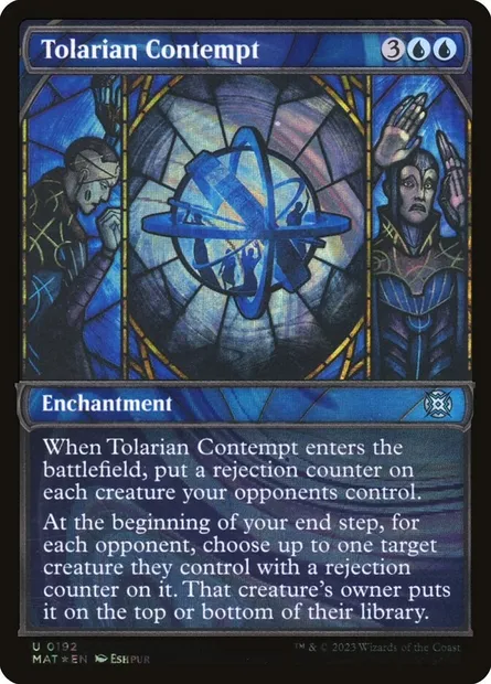 Tolarian Contempt, Magic card MAT 192 — March of the Machine: The Aftermath set