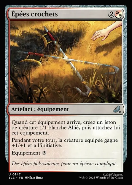 Épées crochets, carte Magic TLE 147 — extension Avatar: The Last Airbender Eternal