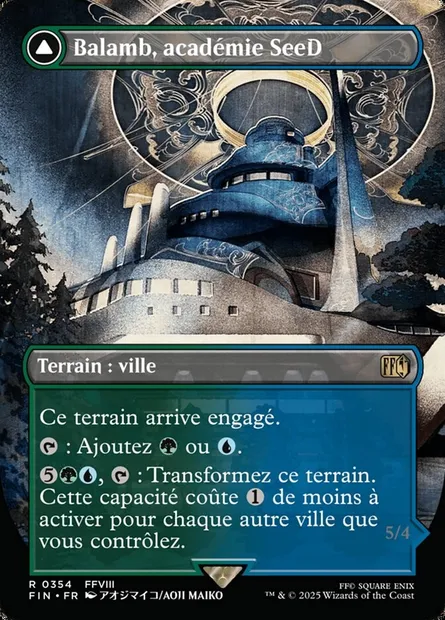 Balamb, académie SeeD // Académie de Balamb, aéroportée, carte Magic FIN 354 — extension Final Fantasy