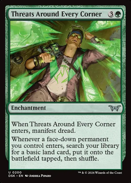 Threats Around Every Corner, Magic card DSK 200 — Duskmourn: House of Horror set