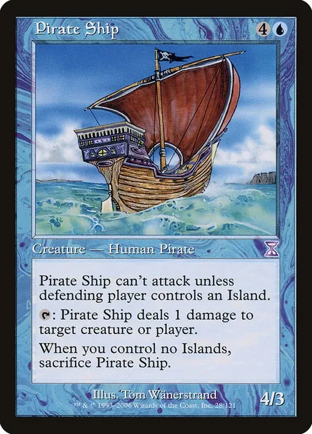 Pirate Ship, Magic card TSB 28 — Time Spiral Timeshifted set