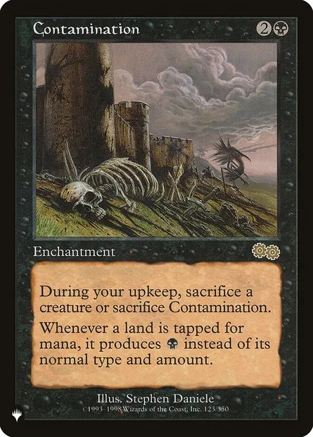 Contamination, carte Magic PLST USG-123 — extension The List