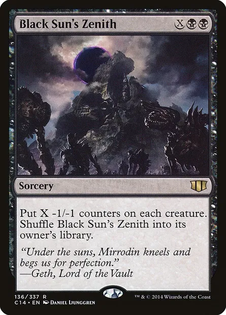 Black Sun's Zenith, Magic card C14 136 — Commander 2014 set