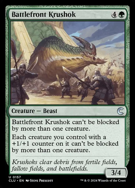 Battlefront Krushok, Magic card CLU 157 — Ravnica: Clue Edition set