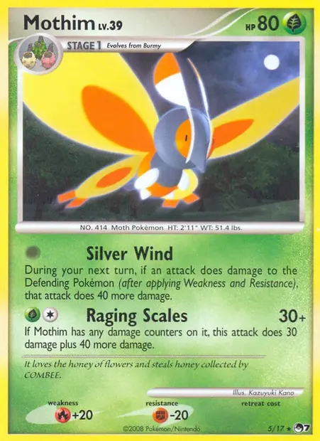 Papilord, carte Pokémon P7 5 — extension POP Série 7