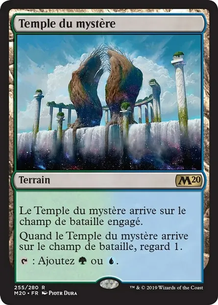 Temple du mystère, carte Magic M20 255 — extension Core Set 2020