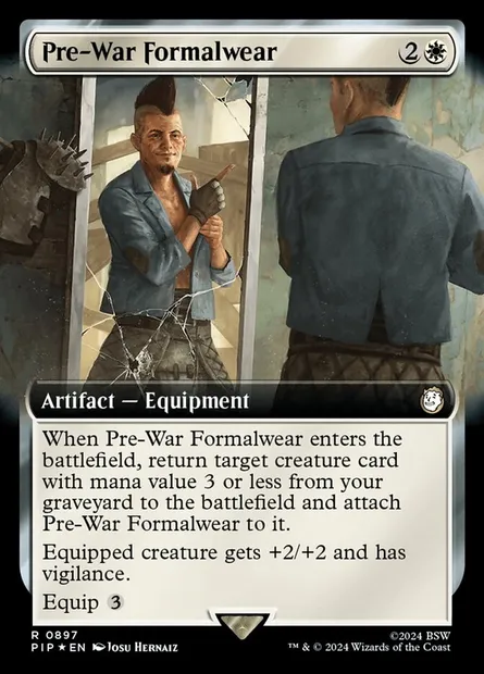 Pre-War Formalwear, Magic card PIP 897 — Fallout set