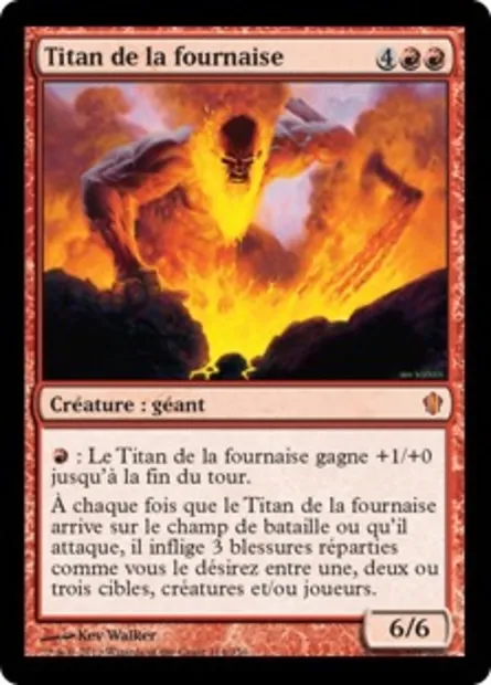 Titan de la fournaise, carte Magic C13 114 — extension Commander 2013