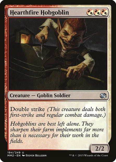 Hearthfire Hobgoblin, Magic card MM2 194 — Modern Masters 2015 set