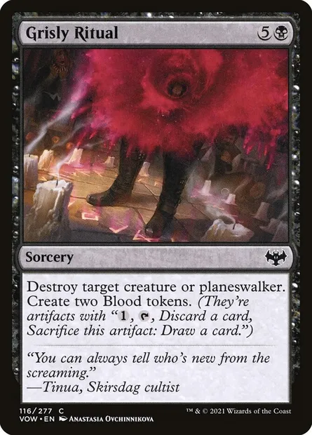 Grisly Ritual, Magic card VOW 116 — Innistrad: Crimson Vow set