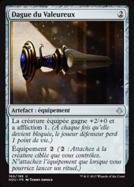 Dague du Valeureux, carte Magic HOU 160 — extension L’âge de la destruction