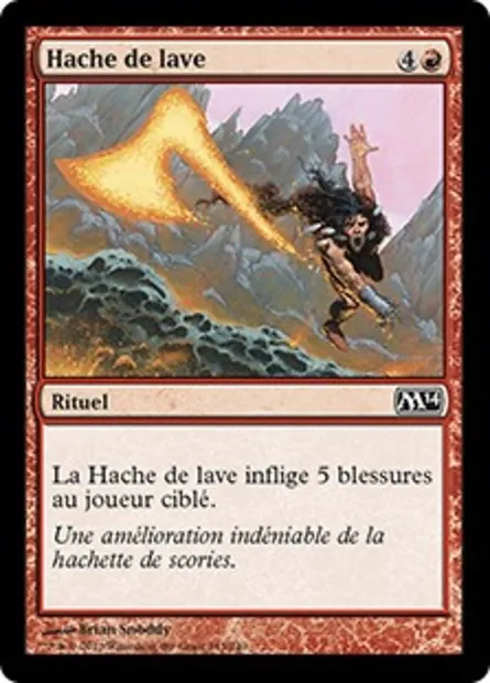 Hache de lave, carte Magic M14 143 — extension Magic 2014