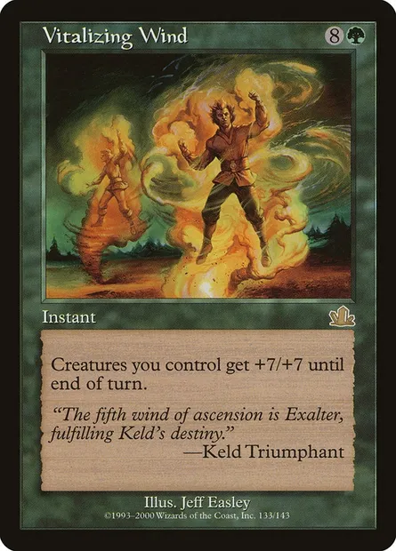 Vitalizing Wind, Magic card PCY 133 — Prophecy set