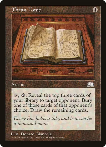 Thran Tome, Magic card WTH 160 — Weatherlight set