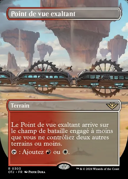 Point de vue exaltant, carte Magic OTJ 303 — extension Outlaws of Thunder Junction
