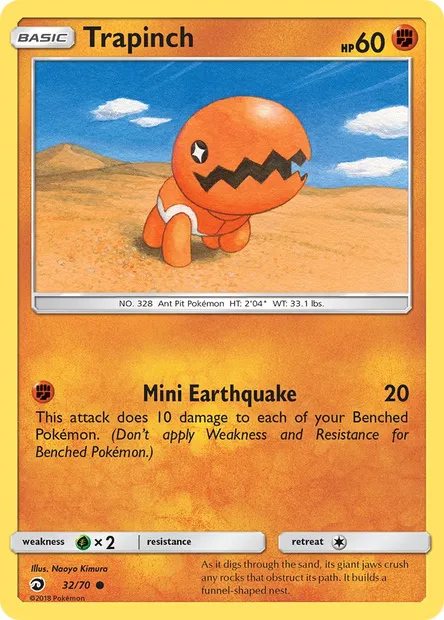 Trapinch, Pokémon card DRM 32 — Dragon Majesty set