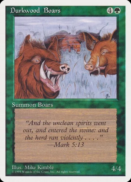 Durkwood Boars, Magic card RQS 38 — Rivals Quick Start Set set