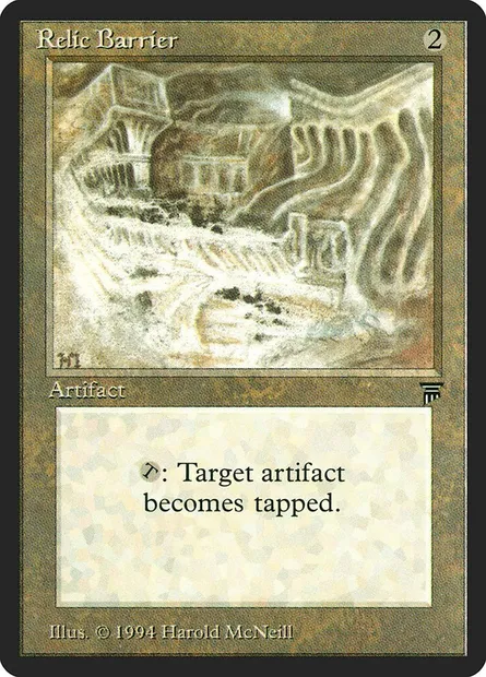 Relic Barrier, Magic card LEG 292 — Legends set