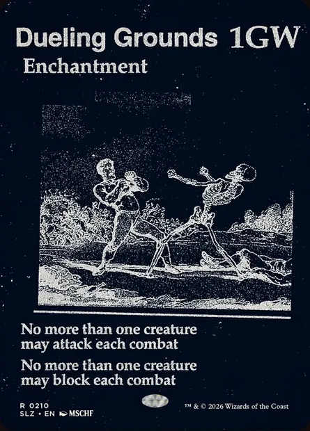 Dueling Grounds, Magic card SLZ 210 — The Zeta Set set