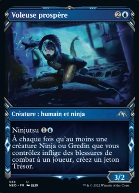 Voleuse prospère, carte Magic NEO 336 — extension Kamigawa: La Dynastie Néon