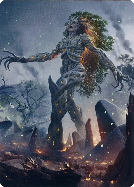 Titania, Gaea Incarnate // Titania, Gaea Incarnate, carte Magic ABRO 27 — extension The Brothers' War Art Series