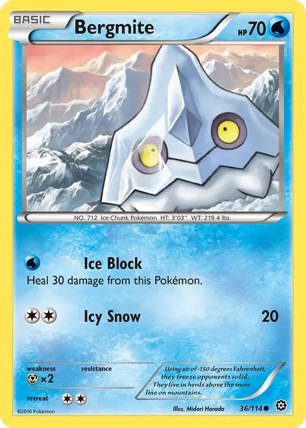Bergmite, Pokémon card STS 36 — Steam Siege set