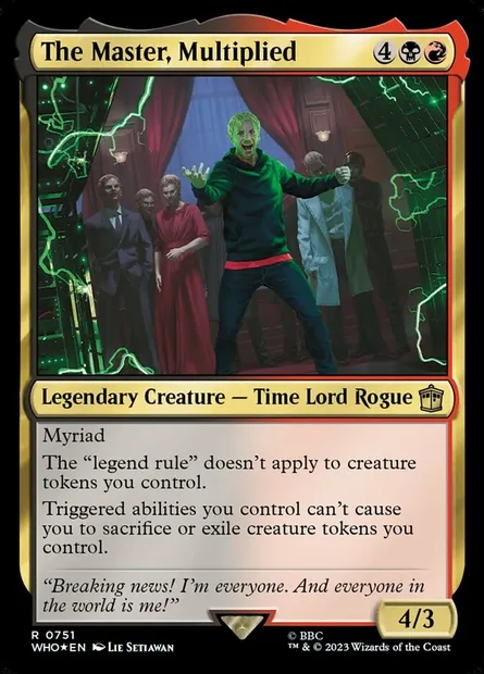 The Master, Multiplied, Magic card WHO 751 — Doctor Who set