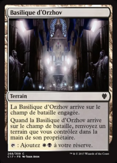 Basilique d'Orzhov, carte Magic C17 268 — extension Commander 2017