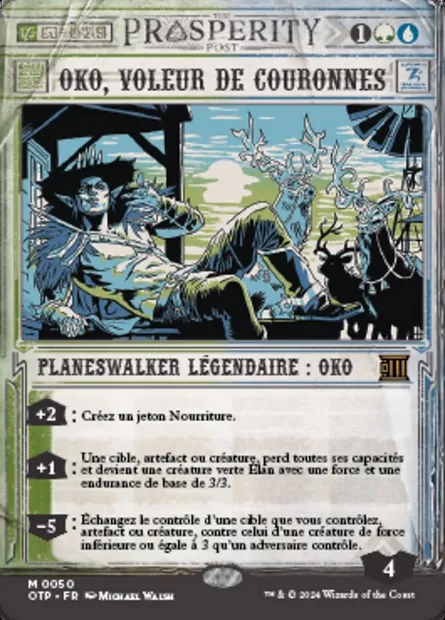 Oko, voleur de couronnes, carte Magic OTP 50 — extension Breaking News