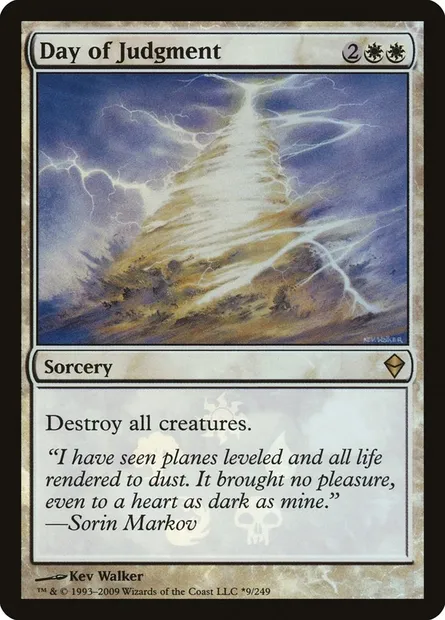 Jour de condamnation, carte Magic PZEN 9★ — extension Zendikar Promos