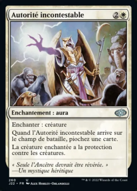 Autorité incontestable, carte Magic J22 260 — extension Jumpstart 2022