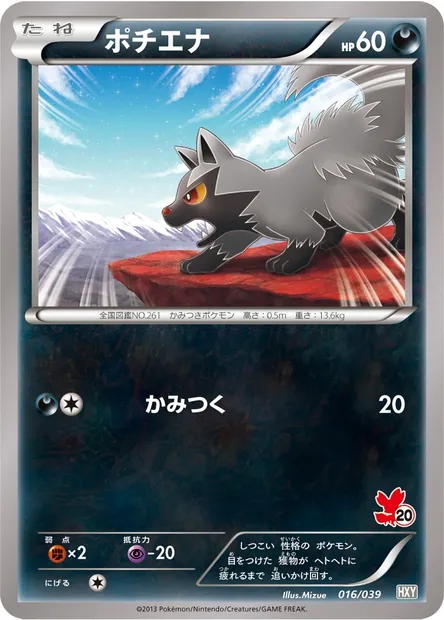 Poochyena, Pokémon card HXY 016 — XY Beginning Set set