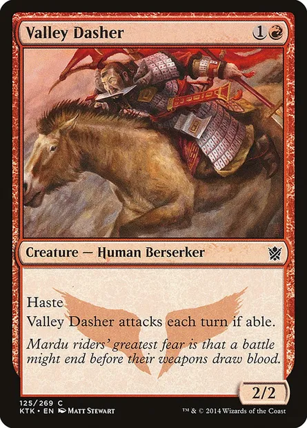 Valley Dasher, Magic card KTK 125 — Khans of Tarkir set