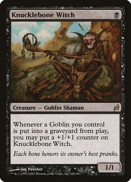 Knucklebone Witch, Magic card LRW 120 — Lorwyn set